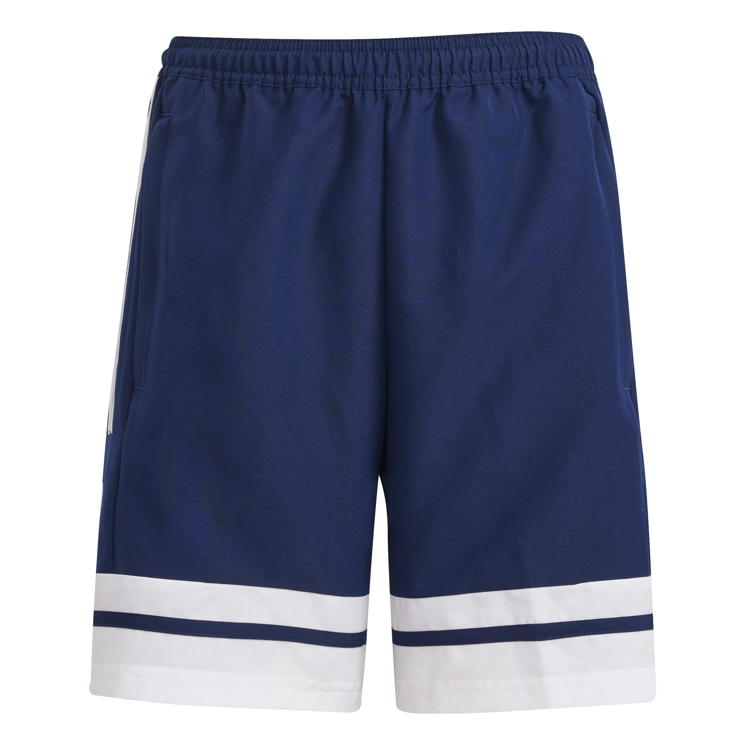 adidas Unisex Kids Squadra25 Downtime Woven Short Kids Shorts, Team Navy Blue 2/White, 11-12 Years