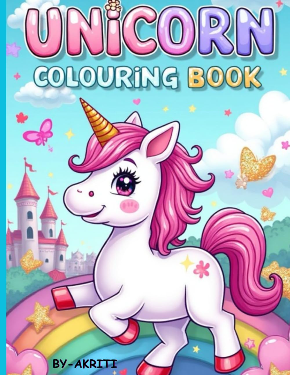 MAGICAL UNICORN COLOURING BOOK AND LEARNING WITH FUN ACTIVITY PAGES FOR AGED 4-7 YEAR CHILDREN
