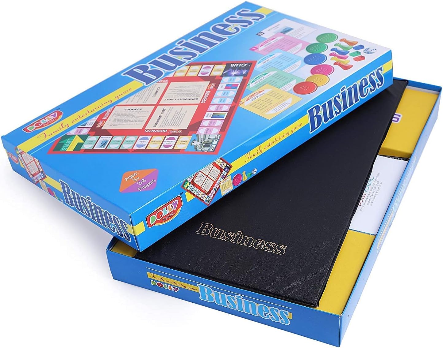 Dolly Business Board Game for 5 Year Kids and Up | Family Entertainment Game - Blue