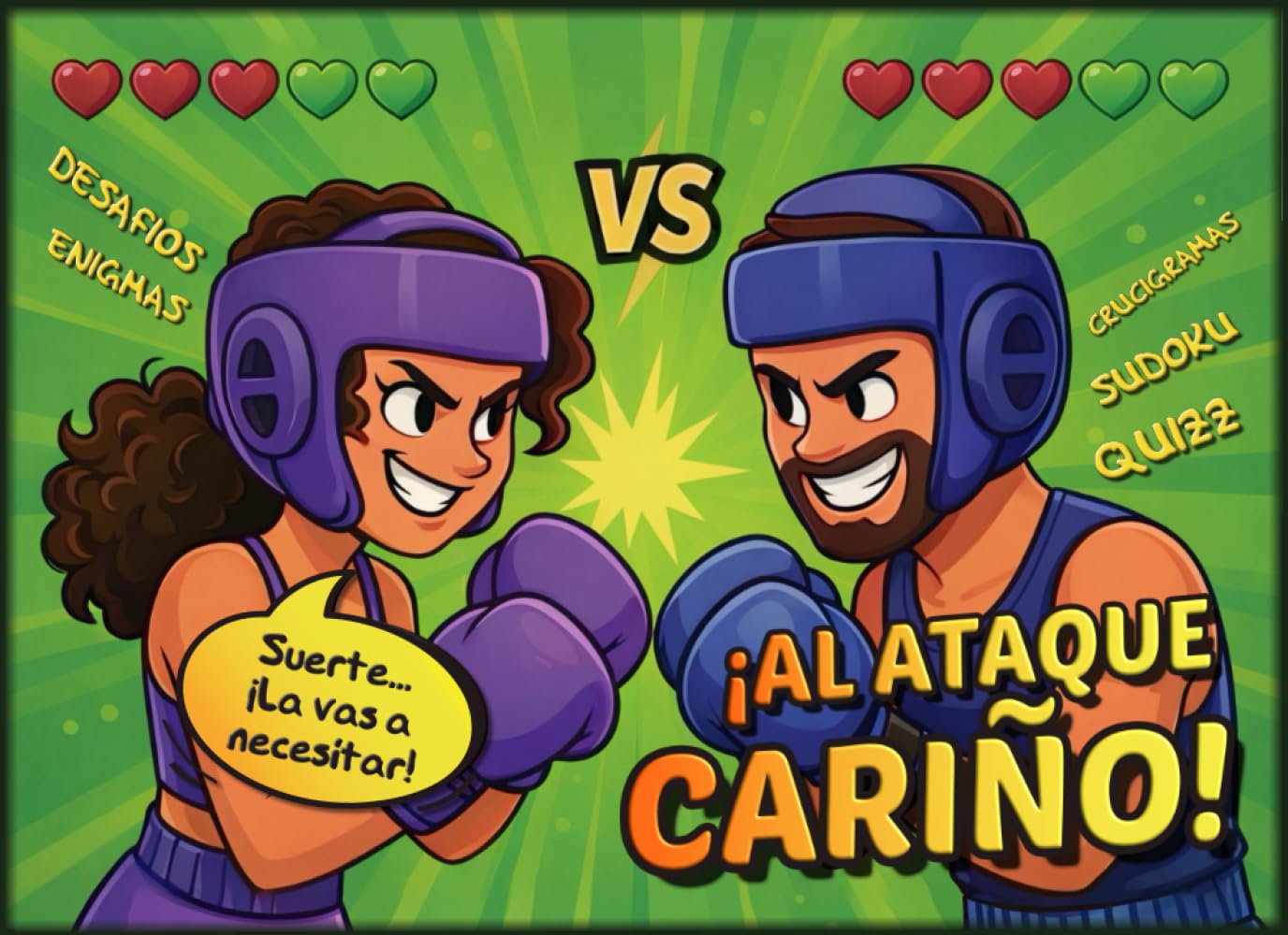 ¡Al Ataque, Cariño! Retos para pareja: Libro de juegos divertidos para novios que no saben perder y siempre quieren la revancha