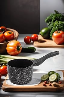 Granit Döküm Kaçerola | Sütlük | Sosluk 14 Cm Siyah