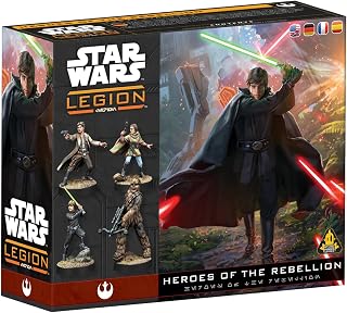 Asmodee Star Wars: Legion Heroes of The Rebellion Character Pack - Tabletop Miniatures Game, Strategy Game for Kids and Adults, Ages 14+, 2 Players, 90 Min Playtime