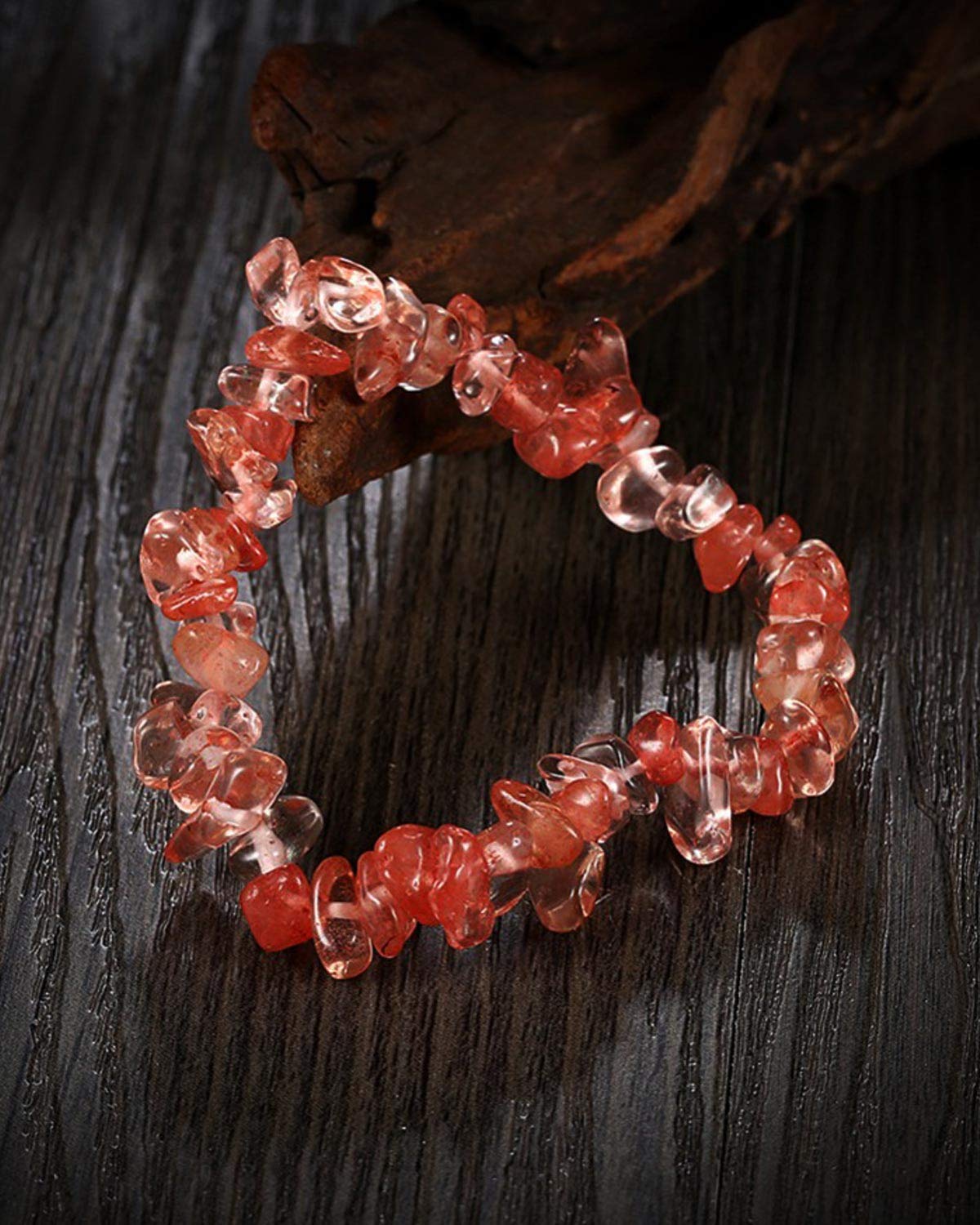Young & Forever Gift Agate Healing Bracelet for Women and Girls (Red) 3