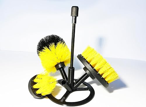 1058DESIGNS - Soporte organizador de almacenamiento compatible con Ryobi Holikme y todos los cepillos hexagonales de 14 de pulgada de 0.25 pulgadas