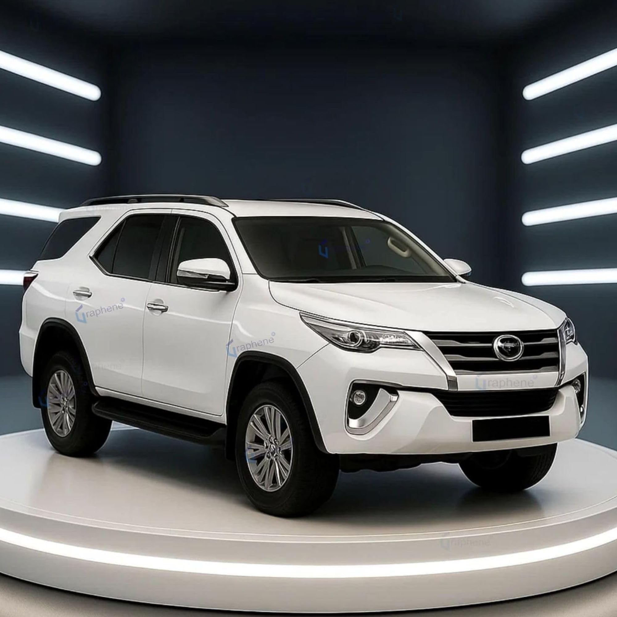 GRAPHENE 1:36 Scale Toyota Fortuner Die-Cast Pull Back Car Sturdy Metal Model Toy Vehicle for Kids, Realistic Design with Smooth Action, Premium Collectible Fortuner Toy Car (White)-image-11