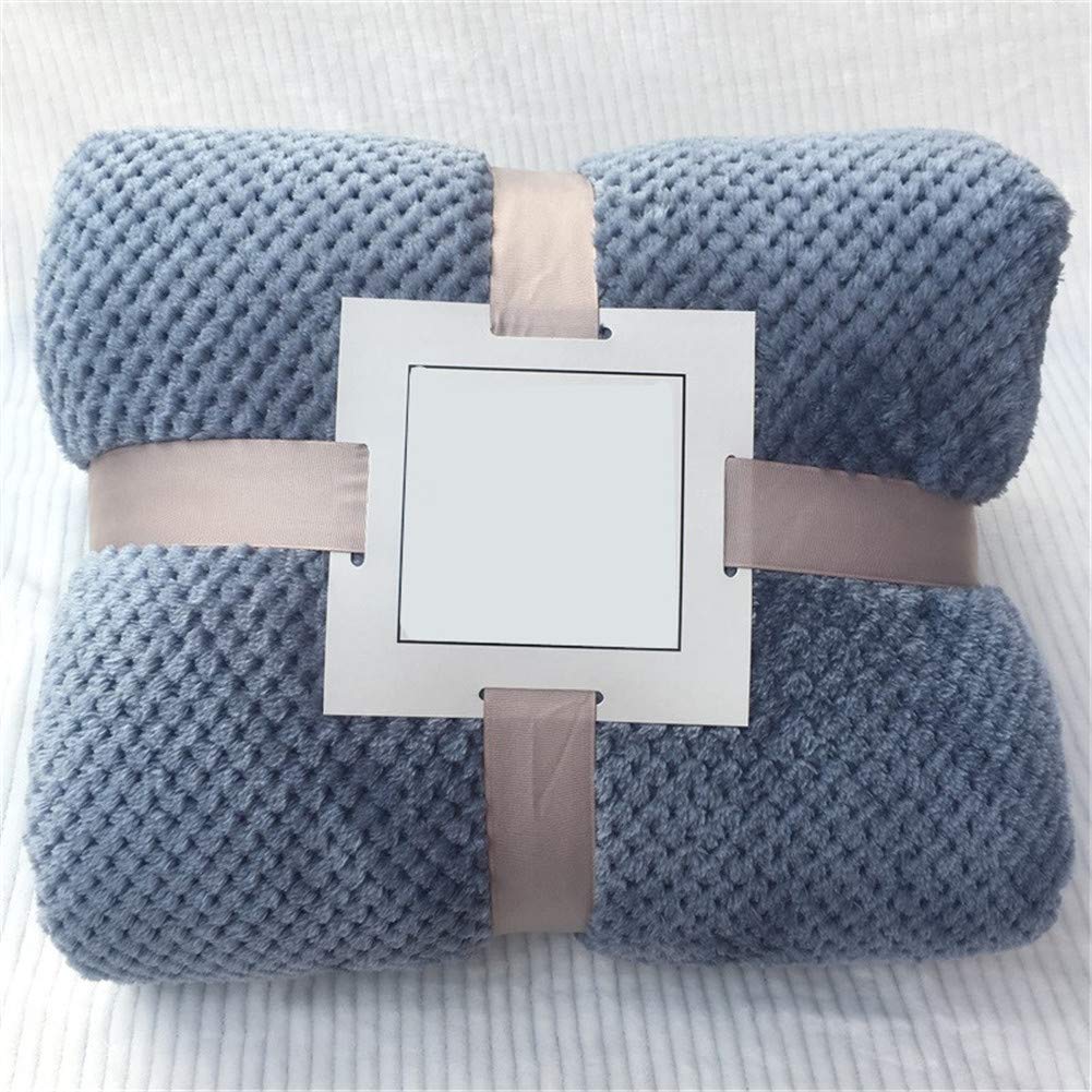 Meiju Smoked Blue Print Throw Blankets, Flannel Sofa Lightweight Soft Quilt Set As Bedspread/Coverlet/Bed Cover Cozy Decorative Camping And Couch Blankets (70X100cm,)