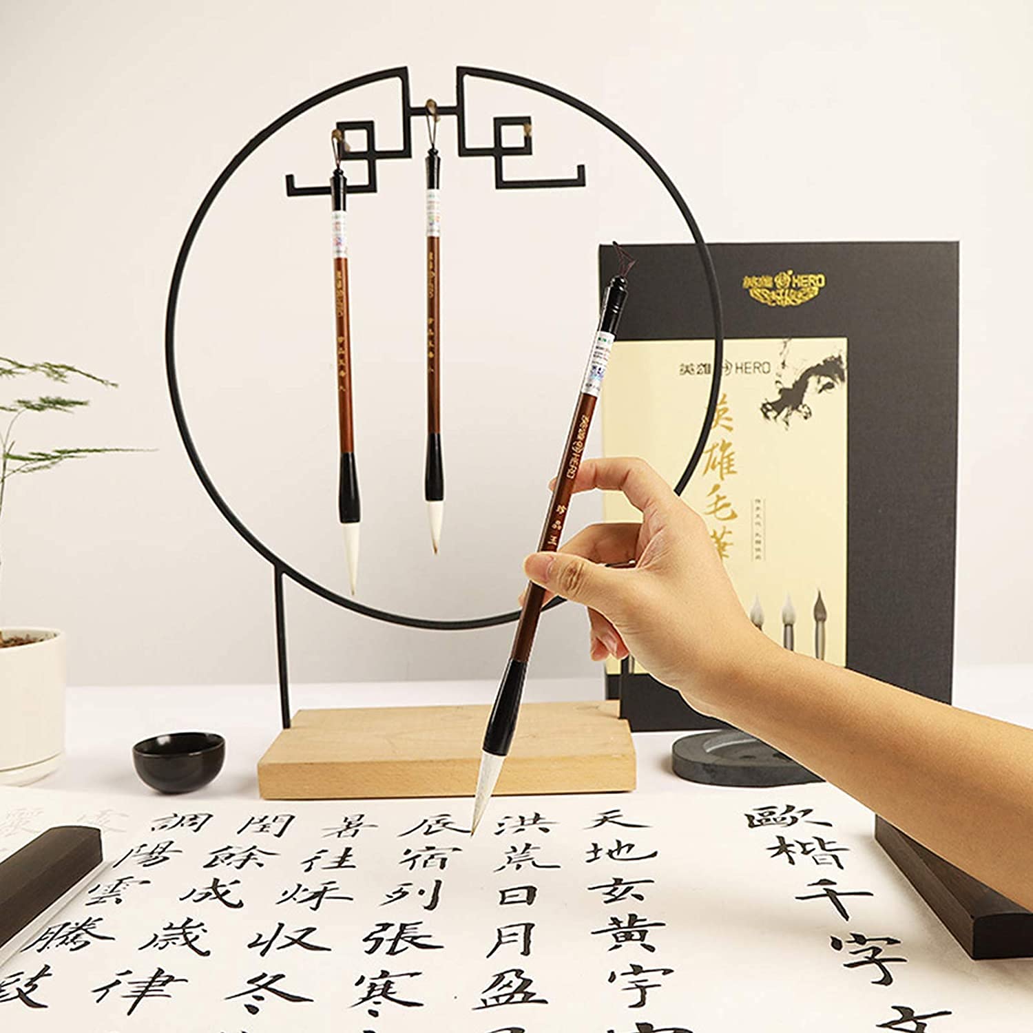 Zestaw chińskich pędzli do pisania Zestaw pędzli do chińskiej kaligrafii Kanji Japońskie pędzle Sumi Zestaw chińskich pędzli /386(Black)
