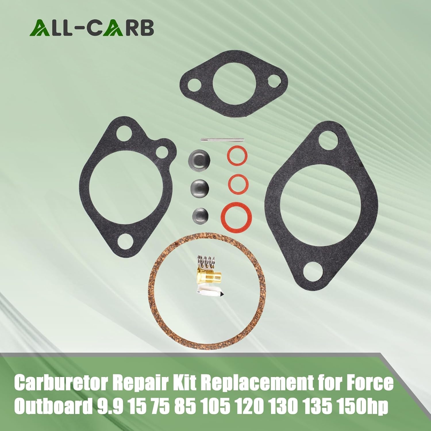 marddpair Carburetor Repair Kit Replacement for Force Outboard 9.9 15 75 85 105 120 130 135 150hp