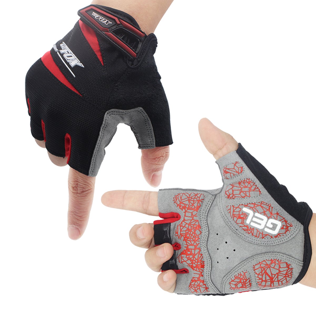 Cycling Gloves Men's Women's Mountain Bike Gloves Half Finger Bicycle Riding Gloves s Shock-Absorbing Gel Pad Breathable Cycle Gloves Biking Gloves