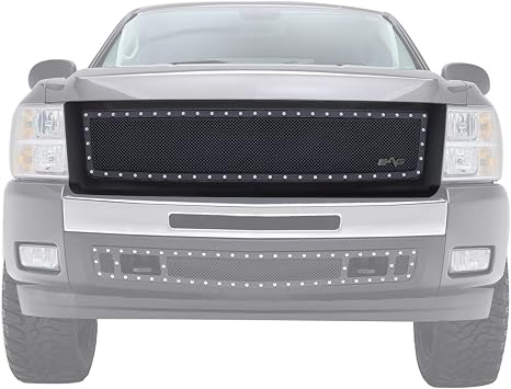 EAG Rivet Stainless Steel Mesh Grille Replacement Fit for 07-13 Silverado 1500