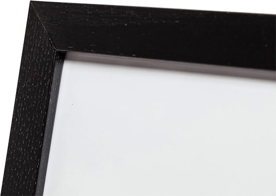 Hampton Frames | Poster Frame | A3 (30x42cm), Black, Rectangular, Wood Effect MDF, Acrylic Front | Lightweight, Wall Mount, Portrait or Landscape | For Photos, Prints, Artwork Display