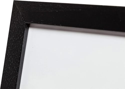 Hampton Frames | Poster Frame | A3 (30x42cm), Black, Rectangular, Wood Effect MDF, Acrylic Front | Lightweight, Wall Mount, Portrait or Landscape | For Photos, Prints, Artwork Display
