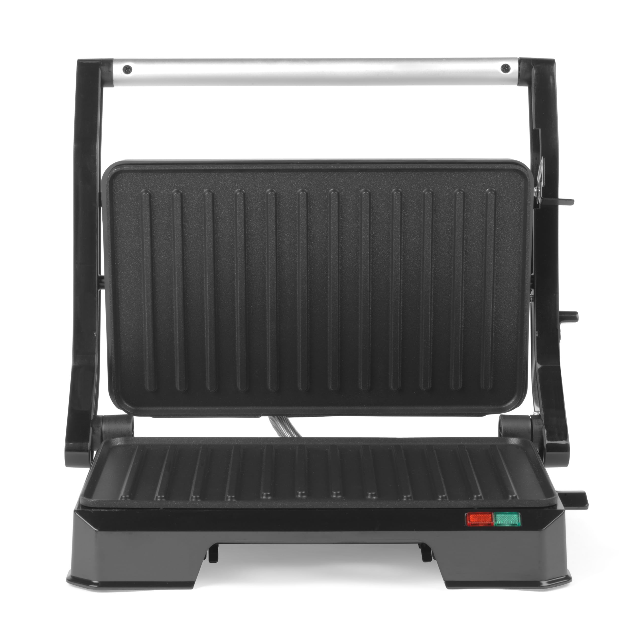 Progress EK5854P Grill elektryczny 2 w 1 – opiekacz do panini, nieprzywierajace plyty, dwie powierzchnie opiekania, bez oleju, wyjmowana tacka ociekowa, latwe czyszczenie, uchwyt Cool-Touch, 850 W