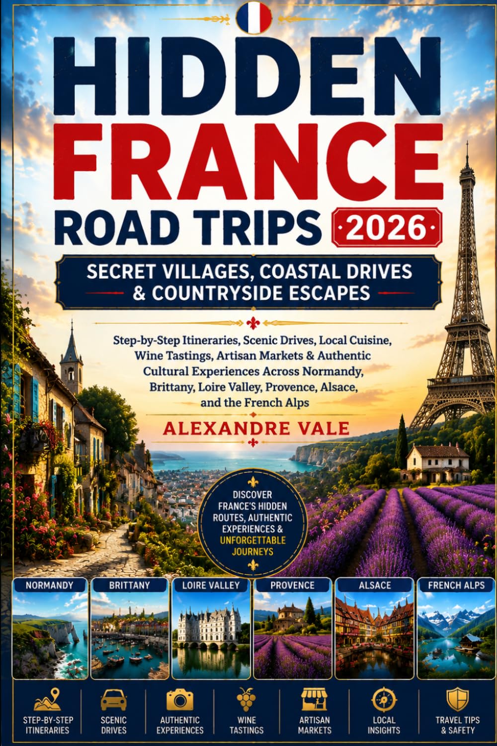 Hidden France Road Trips 2026: Secret Villages, Coastal Drives & Countryside Escapes: Step-by-Step Itineraries, Scenic Drives, Local Cuisine, Wine ... Normandy, Brittany, Loire Valley, Provence