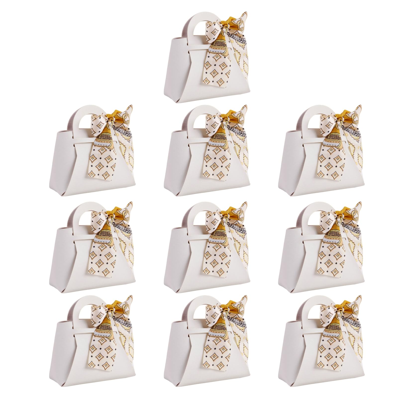 MLWSKERTY Set of 10 Leather Case Elegant Jewelry Bag Leather Handbag Box Box Small Handbag for Jewelry