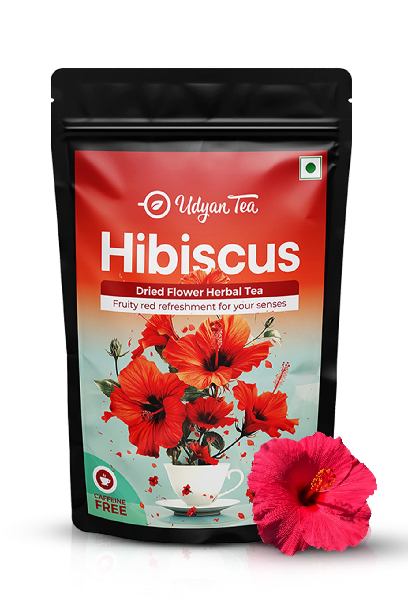 Udyan Tea Hibiscus Pure Herbal Tea -100 grams | Hibiscus Flower Tea for Blood Pressure Control & Healthy Hair and Skin | Fresh Dried Flower Petals | Caffeine Free (B09B2HDZ5Y) Amazon Price History, Amazon Price Tracker