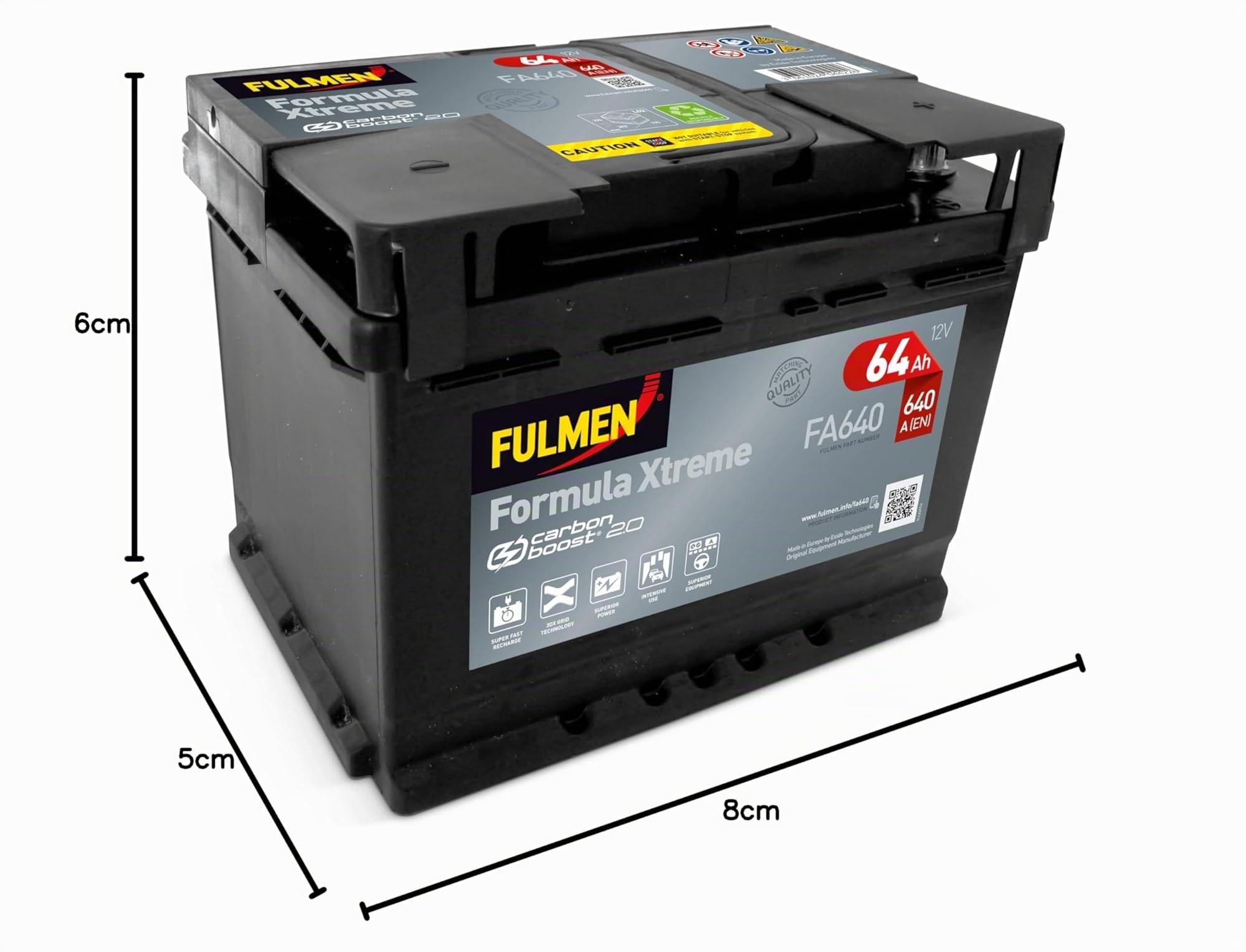 Batterie Fulmen Formula Xtreme 64Ah/640A (FA640)