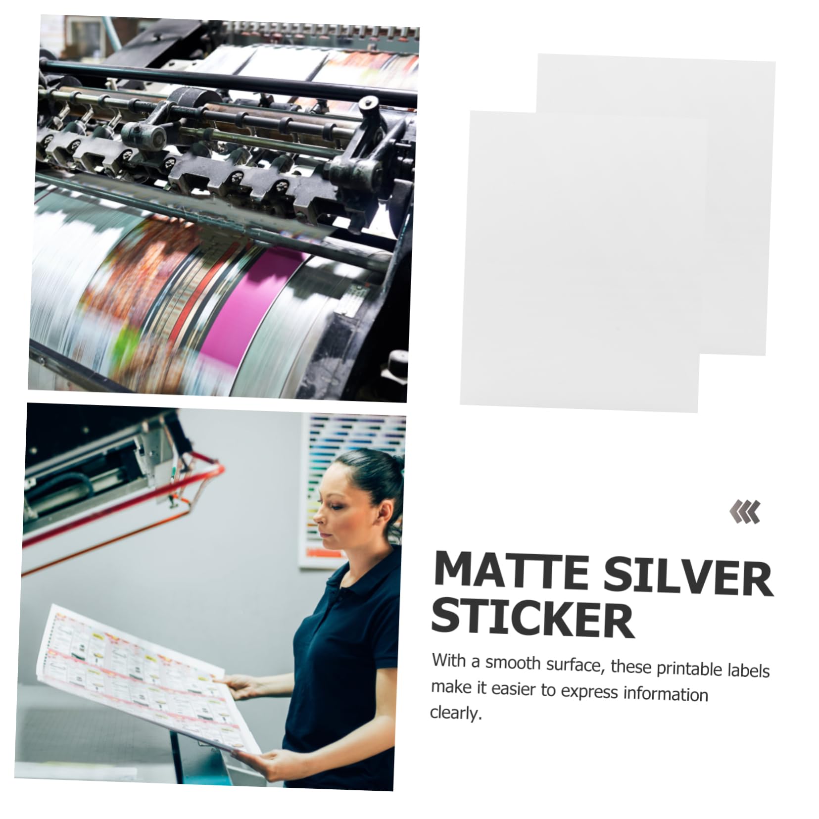 MAGICLULU 60feuilles Papier Autocollant pour Imprimante Étiquettes Imprimables Utilisation Multiple Résistant aux Rayures