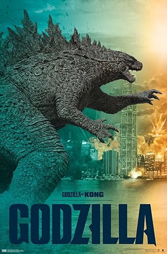 Vista 89 de Trends International Godzilla vs Kong - Póster de pared Godzilla, 34 pulgadas de largo x 22.4 W, versión premium sin marco
