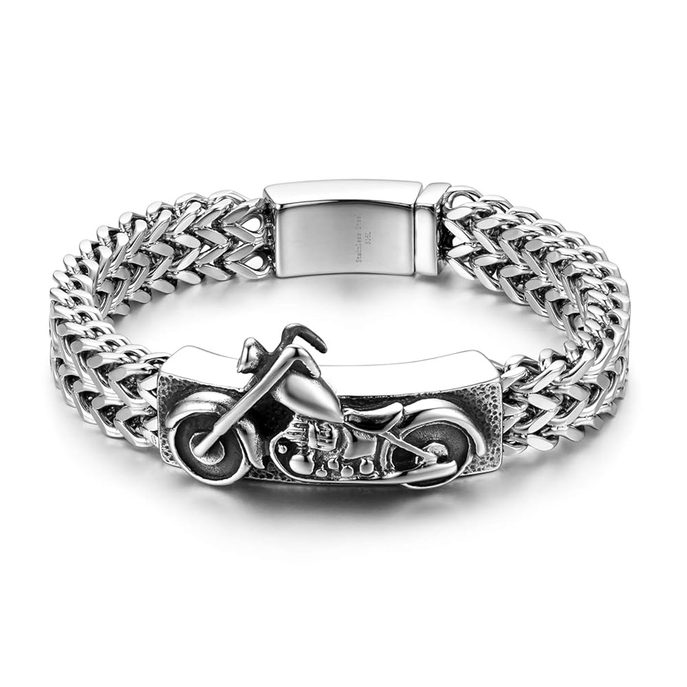 Amazon | JewelryWe パイク ブレスレット かっこいい パングル