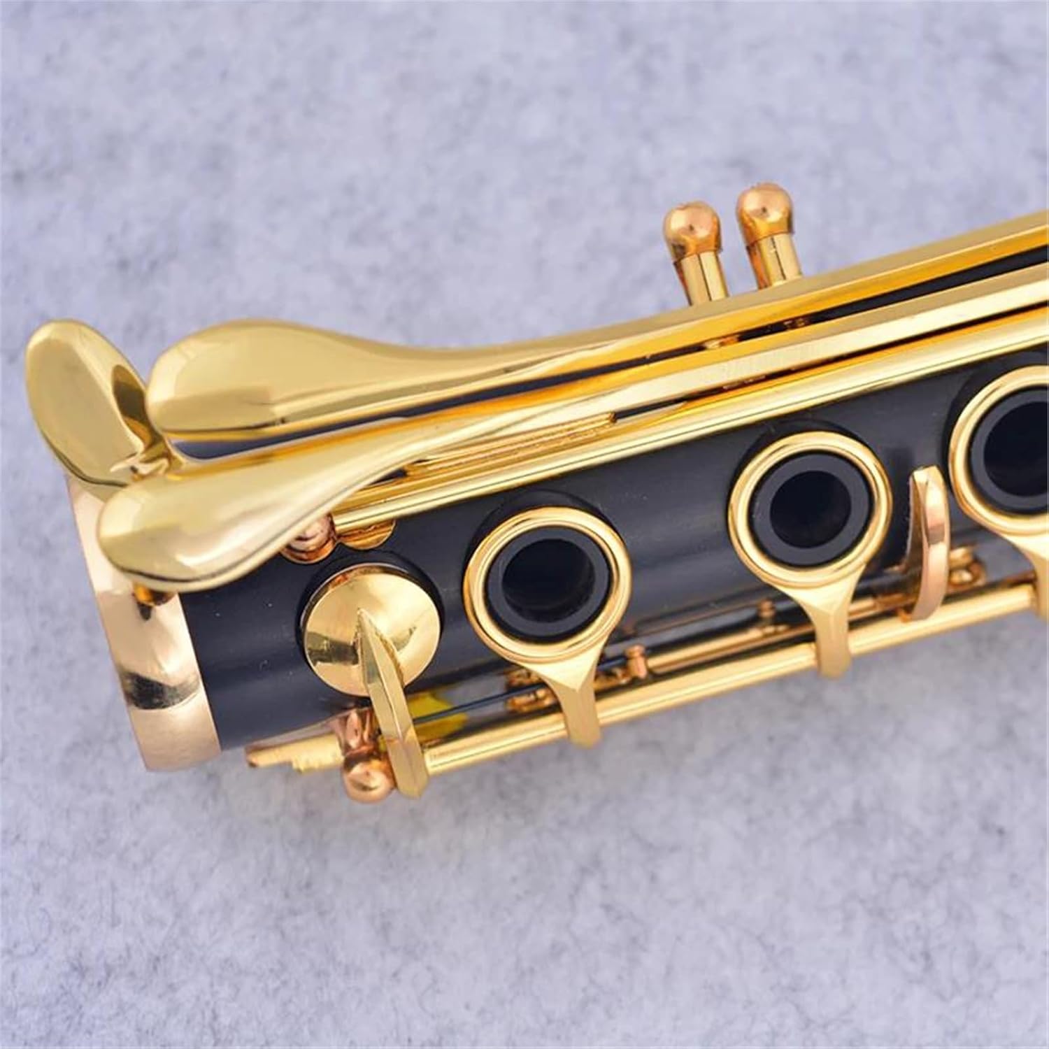 Clarinet Musical Instruments Clarinet Bb Wood Ebony Gold Plated 17 Keys Ebony Clarinet