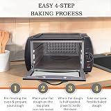 Pizza électrique 1500w Four à Pizza, Four à Comptoir Tandoor pour Naan, Roti, Chapati, Pain, Lahmacun Et Manakish | 15l Mini Pizza Maker avec Plateau De Cuisson, Rack Et Poignée | Chauffage Rapide - 5
