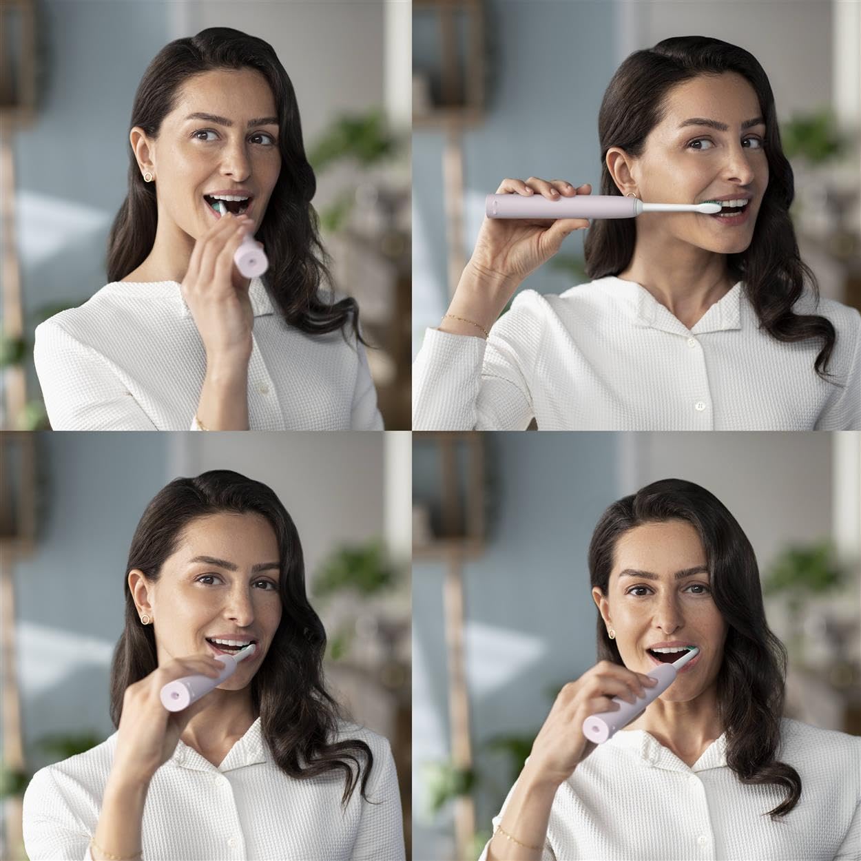 Philips Sonicare 3100 elektrische Zahnbürste, Schallzahnbürste, Andruckkontrolle und Timer, Rosa, Modell HX3671/11