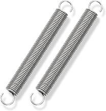 Tensile Springs 150 mm Double Hook Stainless Steel Wire Diameter 2 mm Outer Diameter 16 mm Pull 8.8 kg 2 Pieces