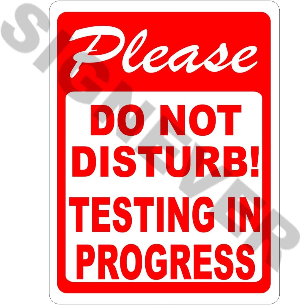 SIGN EVER Please Do Not Disturb Information Printed Sign Sticker Home Medical College Clinic Business Hospital Factory Commercial Multicolored Sign Stickers L x H 17.00 Cm 24.00 Cm