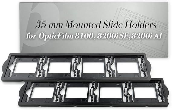 Plustek OpticFilm 8300i Ai + 35mm Mounted Slide Holders kit