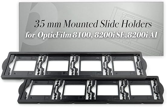 Plustek OpticFilm 8300i Ai + 35mm Mounted Slide Holders kit