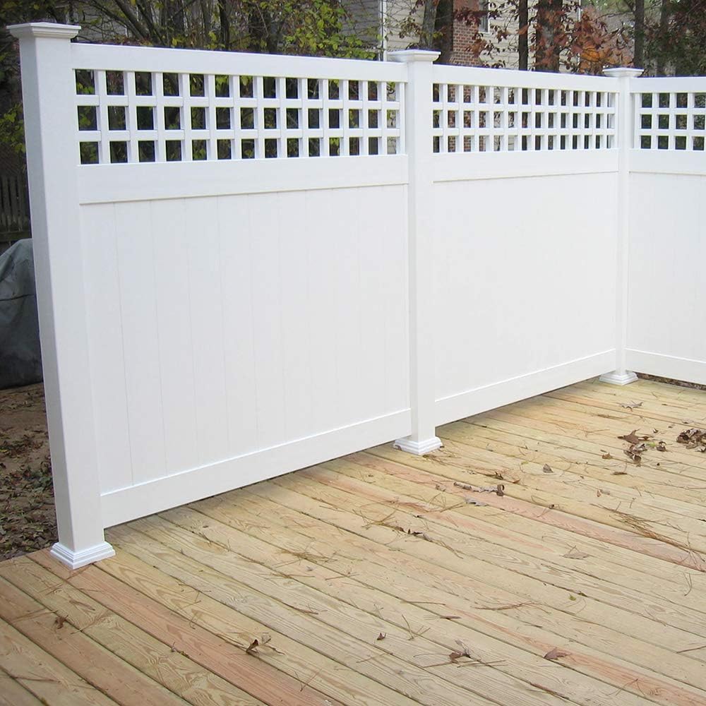 Weatherables 6x6 Post Cap – Weatherproof Premium Outdoor Vinyl Post Cover for Lasting Durability and Easy Installation on Vinyl Decks, Patios, Porches, or Mailbox Posts (New England, White)