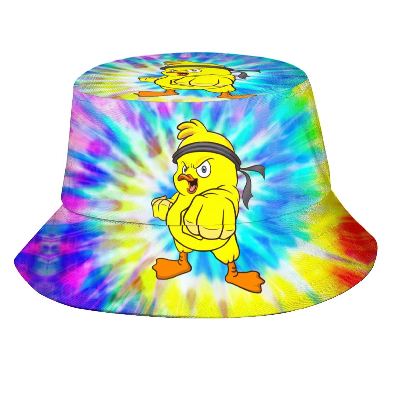 Funny Duck Bucket Hat Fisherman Hat Beach Travel Sun Hat Outdoor Cap for Unisex Men Women