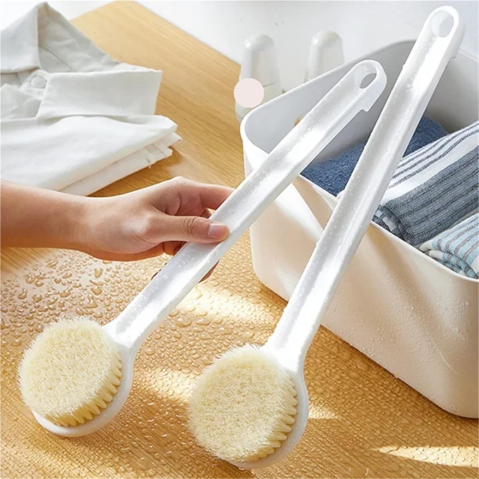 Rückenbürste 2Pcs Lange Griff Körper Peeling Wäscher Bad Pinsel Zurück Massage Duschen Pinsel Schaum Reinigung Pinsel Bad Zubehör Für Duschen