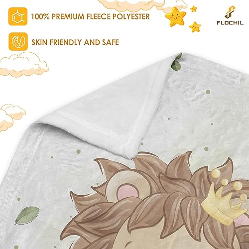 Miniatura 40 de FLOCHIL Personalized Baby Blankets, Custom Baby Blanket - Baby Blanket with Name for Boys, Best Gift for Newborn Elephants Flush Fleece (30x40)