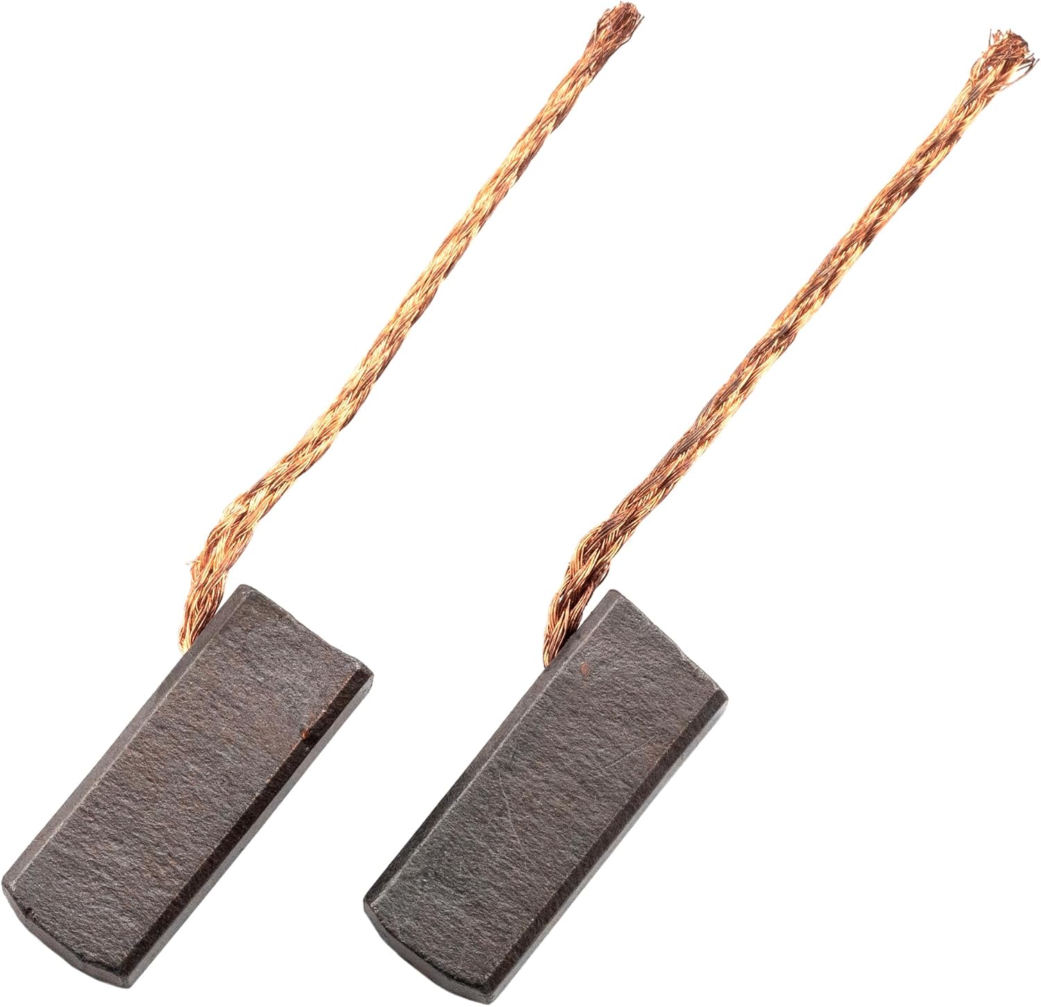 2pcs 4mm x 6mm x 14mm Carbon Motor Brush - For Generic Electric Motor - With Copper Wire Electrical Spare Part Accessories Brushes Set Car Auto Window Replacement Electronic Power Tool