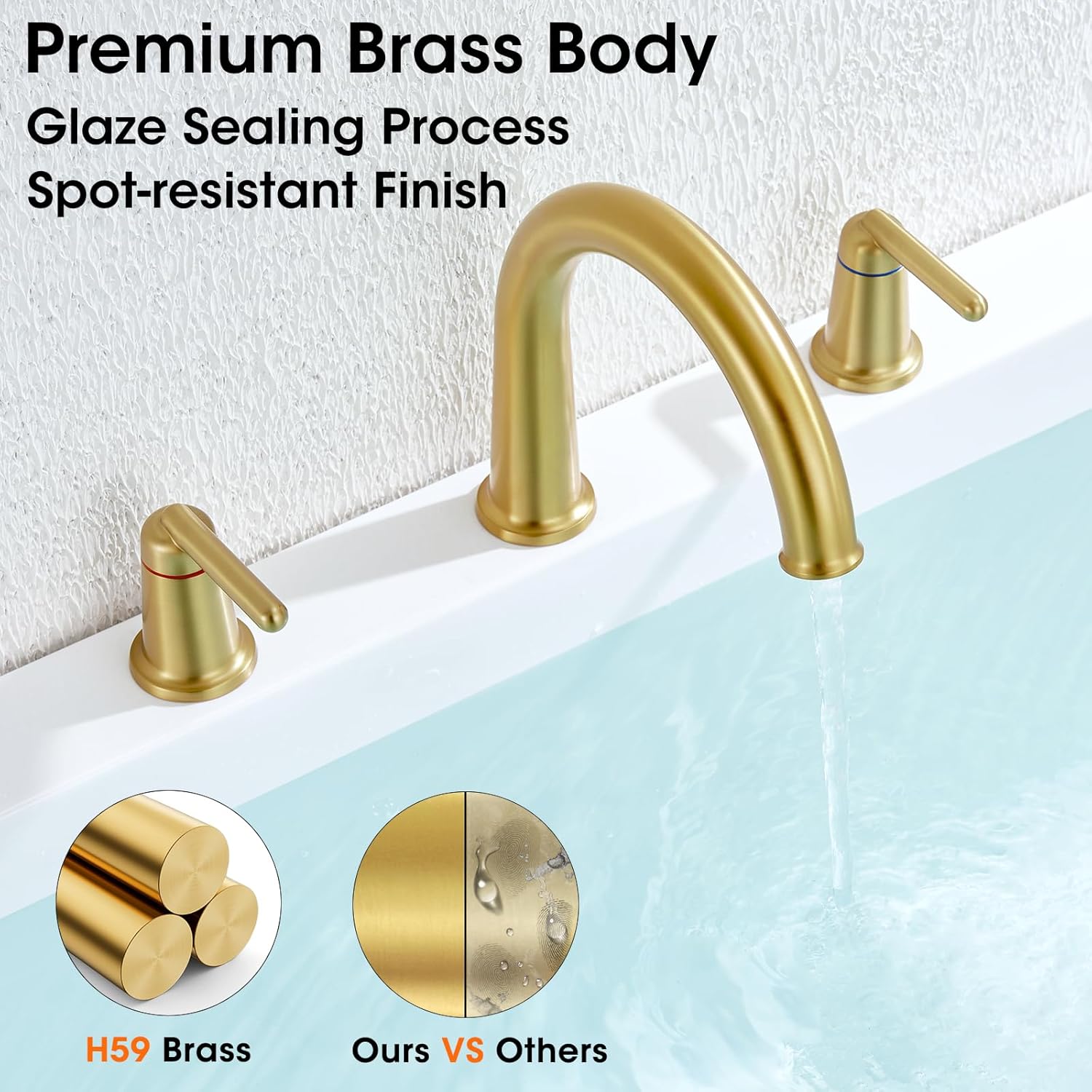 Tub Shower Faucet Set, Square Matte Black Shower Faucet Set with Valve, 6 Inch Stainless Steel Shower Faucet, Extra Valve Cartridge Included