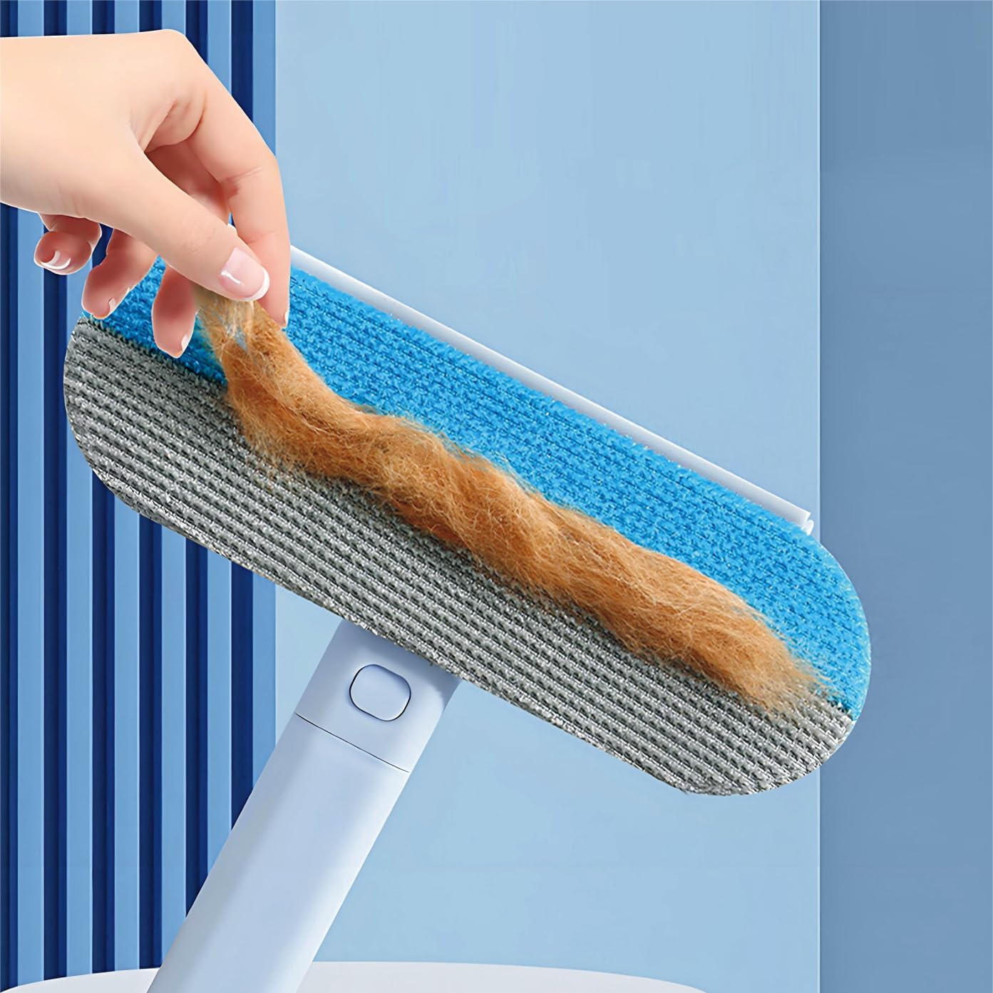 Pet Hair Remover for Couch, Carpet & Bed - Reusable Lint Brush for Cat and Dog Hair on Furniture, Clothes Grey