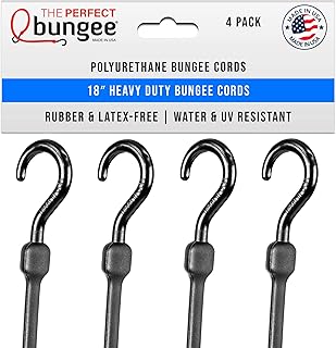 THE PERFECT BUNGEE Bihlerflex 18" Easy Stretch Cord 4 Pack