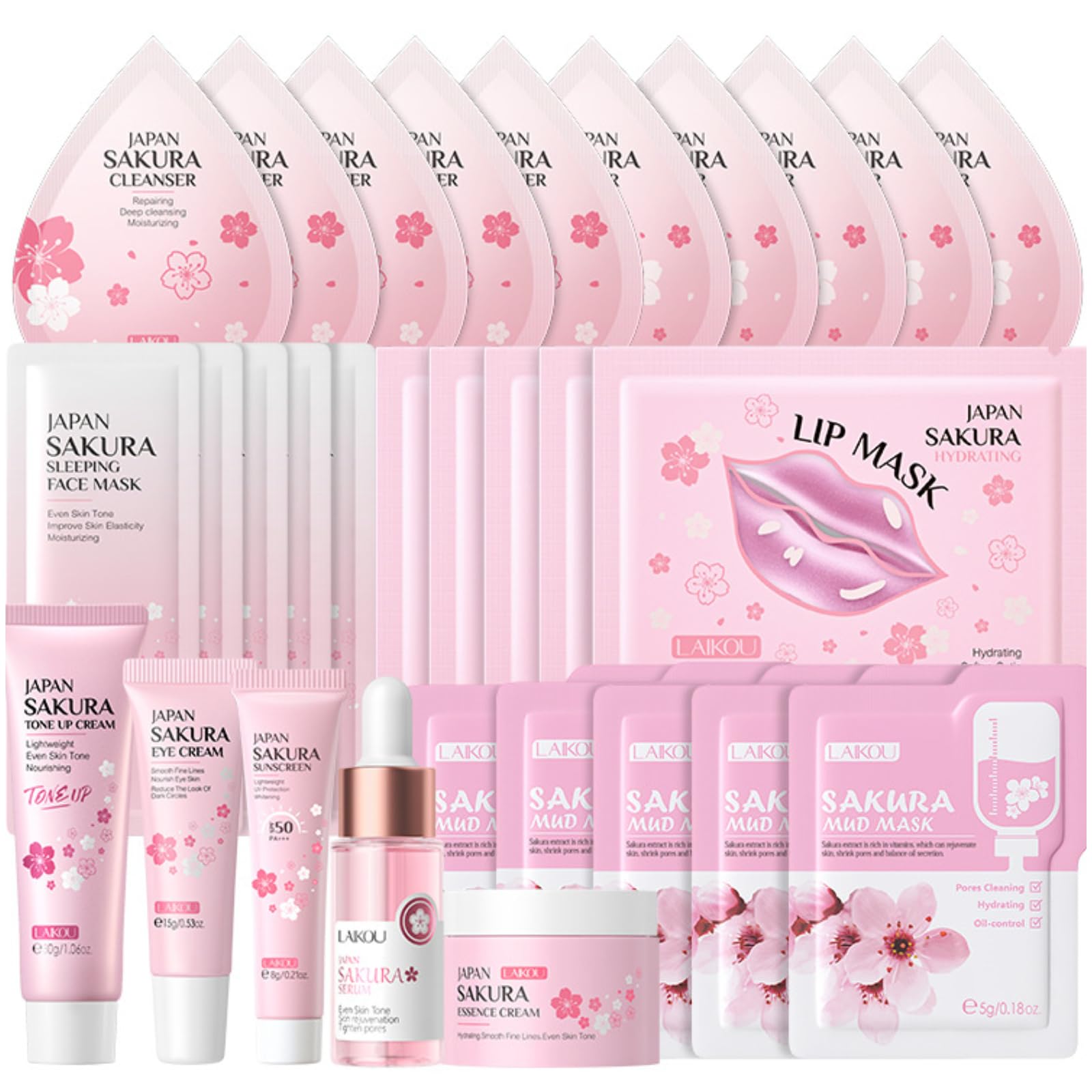 Sakura Skincare Set, Pink