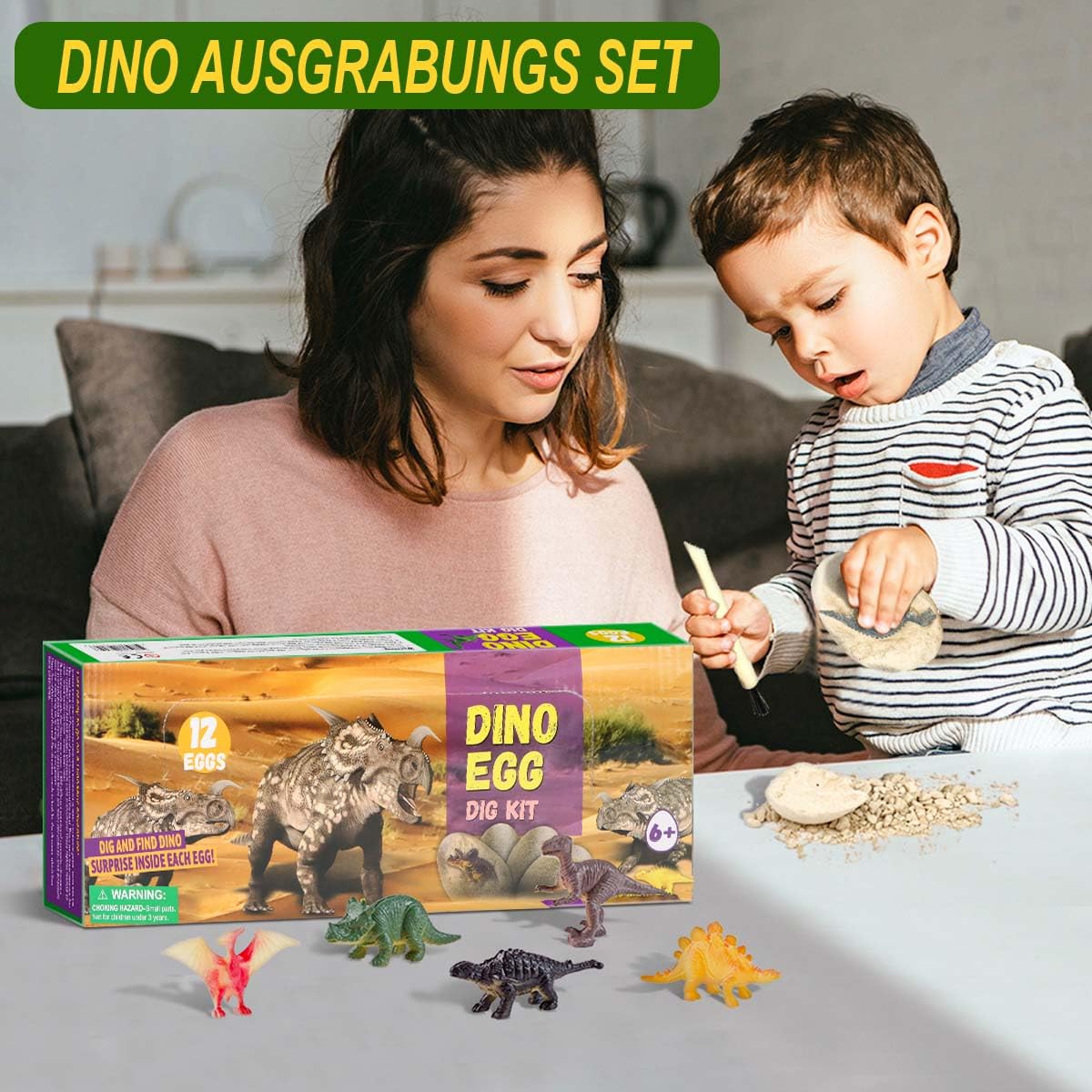 Jajka Dinozaurów Do Wykopania, 12 Sztuk, Zestaw Do Wykopalisk Skamieniałości, Dla Dzieci, Rekwizyty Na Urodziny, Boże Narodzenie, Prezent Dinozaurowy, Zabawka Od 5 Lat