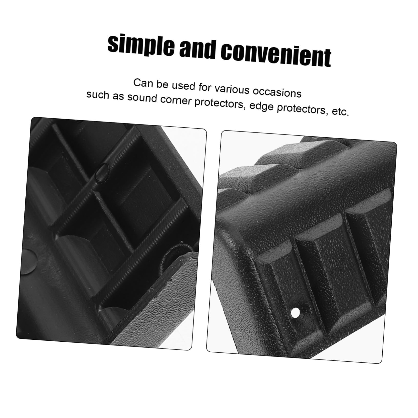 Angoily 100piezas Protector De Esquinas Para Altavoces y Muebles De Plástico Accesorios Para Equipaje Protección Para Cajas y Esquinas De Muebles