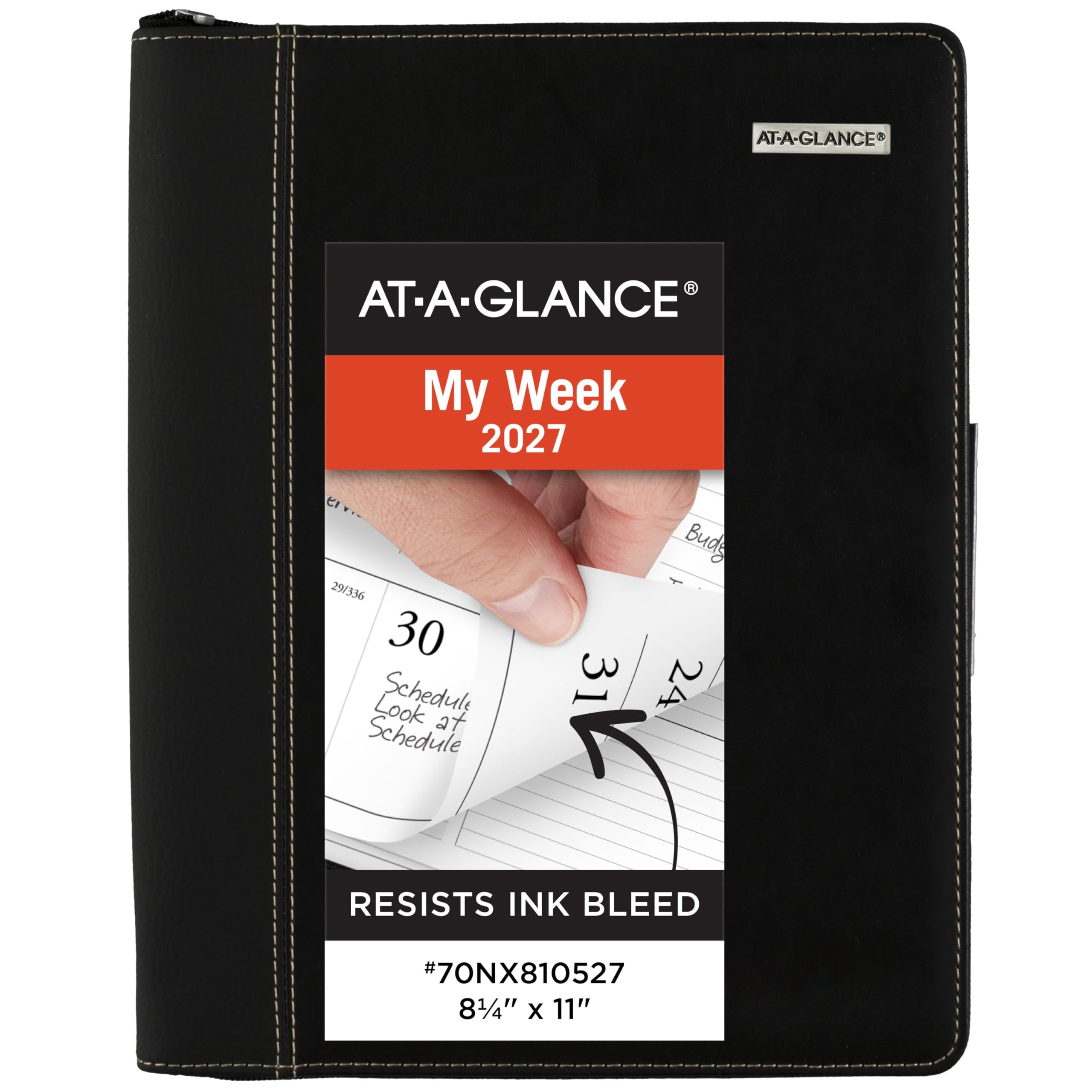 AT-A-GLANCE 2027 Planner Refillable Padfolio Executive