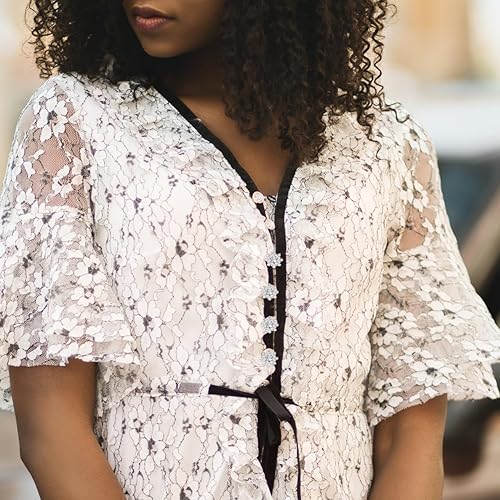 Miniatura 6 de Botones de copo de nieve de Navidad, botones de diamantes de imitación de perlas con parte trasera plana, botones de flores para coser en la ropa,