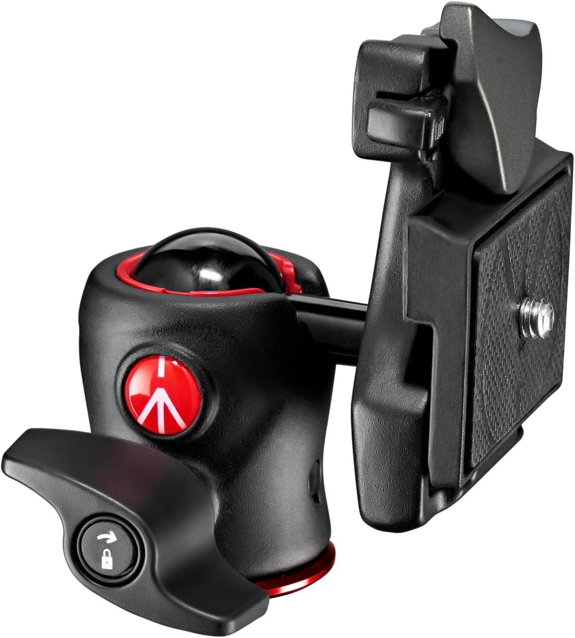 Manfrotto 490 Centre Ball Head, for Camera Tripods, Fluid Ball Head for Ergonomic and Functional Tripods, Camera Stabilizer, Photography Accessories, Simple and Intuitive (MH490-BH)