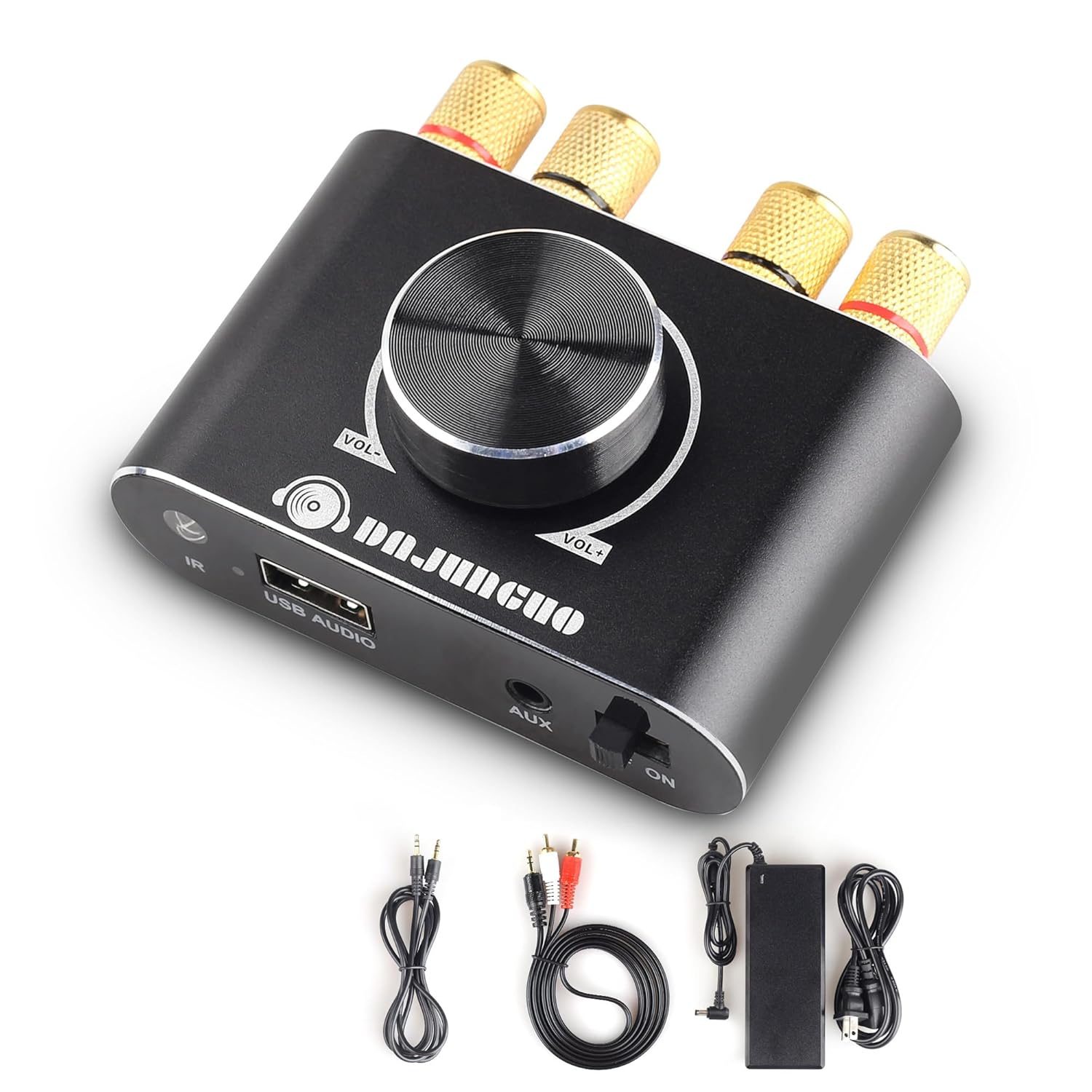 X100H Audio Amplifier 2.0 Channel 100W+100W TPA3116D2 Power Amplifier,Supports Bluetooth5.1/USB/3.5mm AUX Input