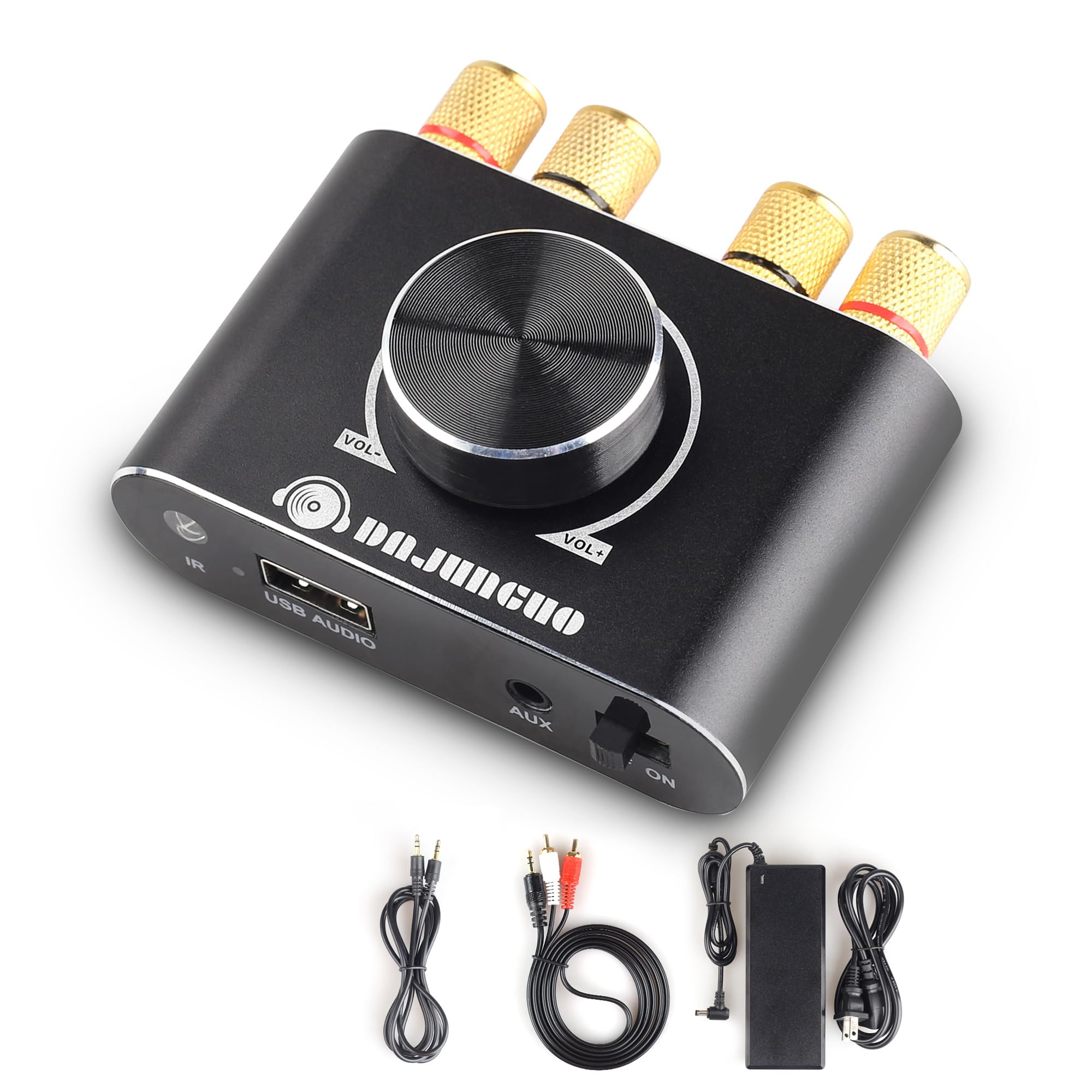 X100H Audio Amplifier 2.0 Channel 100W+100W TPA3116D2 Power Amplifier,Supports Bluetooth5.1/USB/3.5mm AUX Input