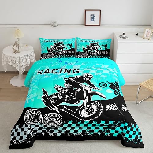 Miniatura 16 de Manfei Juego de edredón de pájaros, tamaño Queen, juego de ropa de cama de 3 piezas con estampado de notas musicales y flores, para decoración de