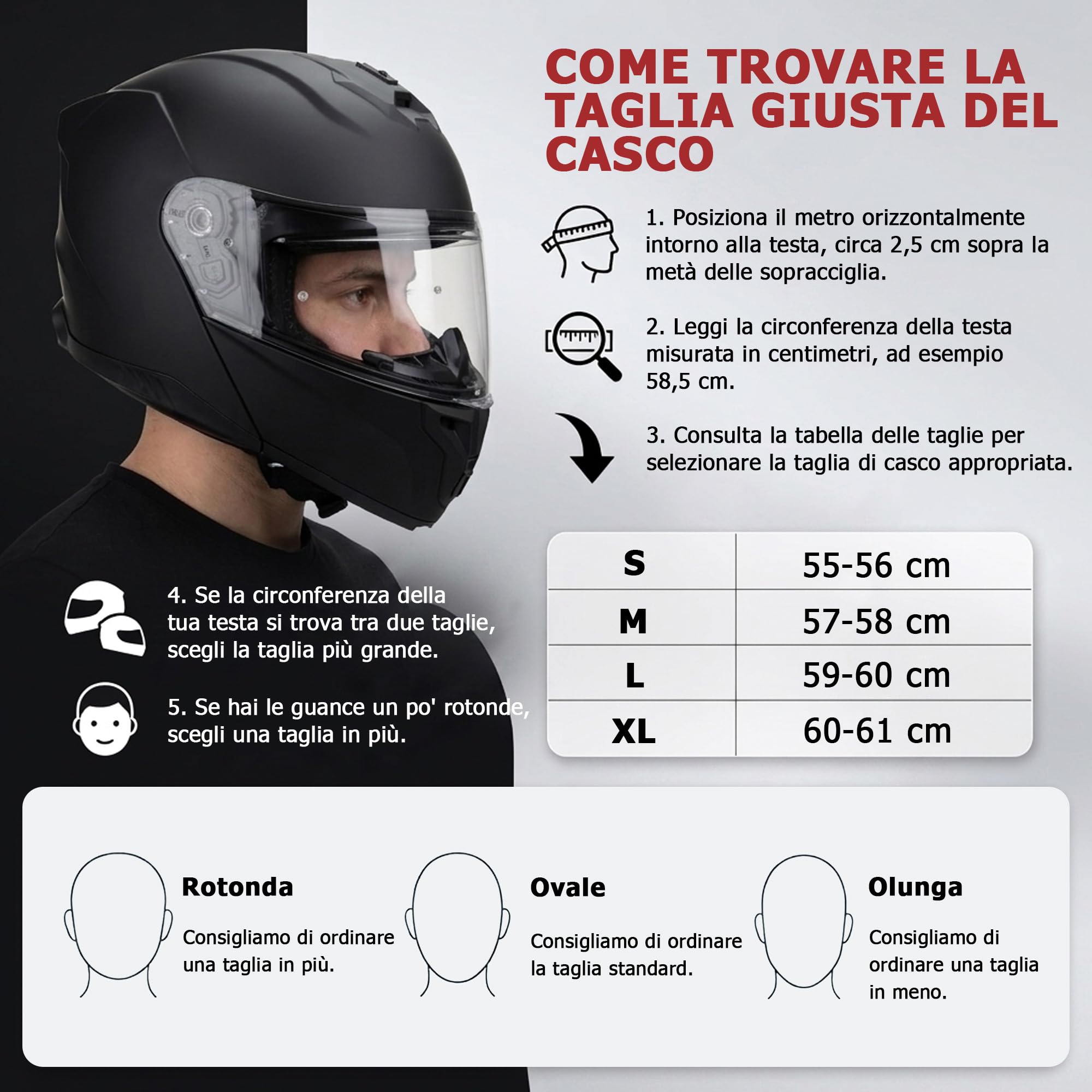 Westt Casco moto modulare con visiera certificato ECE 22.06 Donna e Uomo | Casco moto con visiera e parasole, casco scooter/ ciclomotore predisposto per sistemi di comunicazione