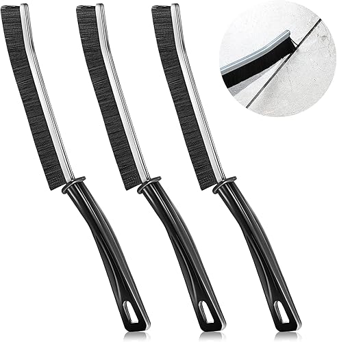Cepillo de limpieza de hendiduras de cerdas duras de 3 piezas, cepillo multifuncional de limpieza de huecos, herramienta de limpieza de hendiduras